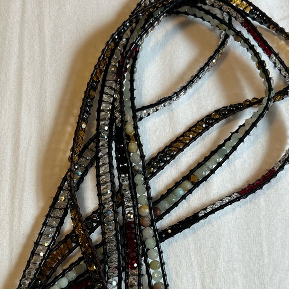 Victoria Emerson wrap bracelets (4 total) 1 dark brown and 3 black - Picture 4 of 5